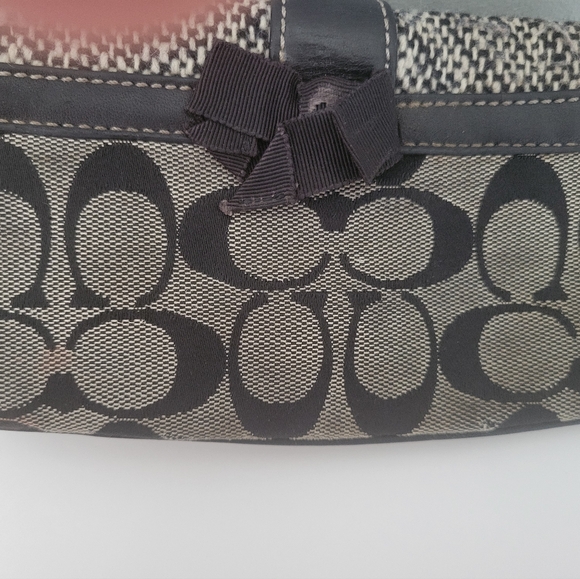 COACH Vintage Signature Soho Wool Flap Wristlet-RARE - Picture 5 of 10